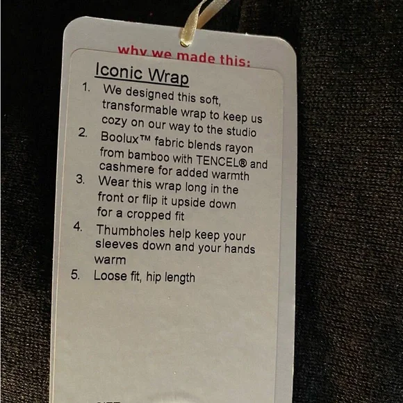Lululemon Iconic Wrap - Picture 6 of 7